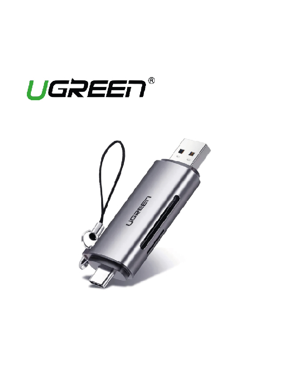 LECTOR DE TARJETAS USB 3.0 & TIPO C A SD-MICRO SD UGREEN CM185
