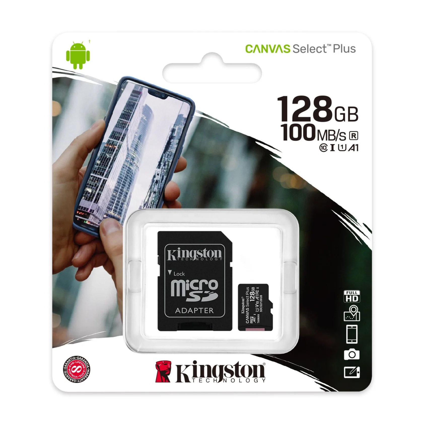 MEMORIA MICRO SD KINGSTON CANVAS SELECT PLUS - SDCS2-128GB