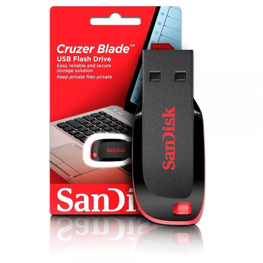 MEMORIA USB SANDISK FLASHDRIVE 16GB CRUZEBLADE 750