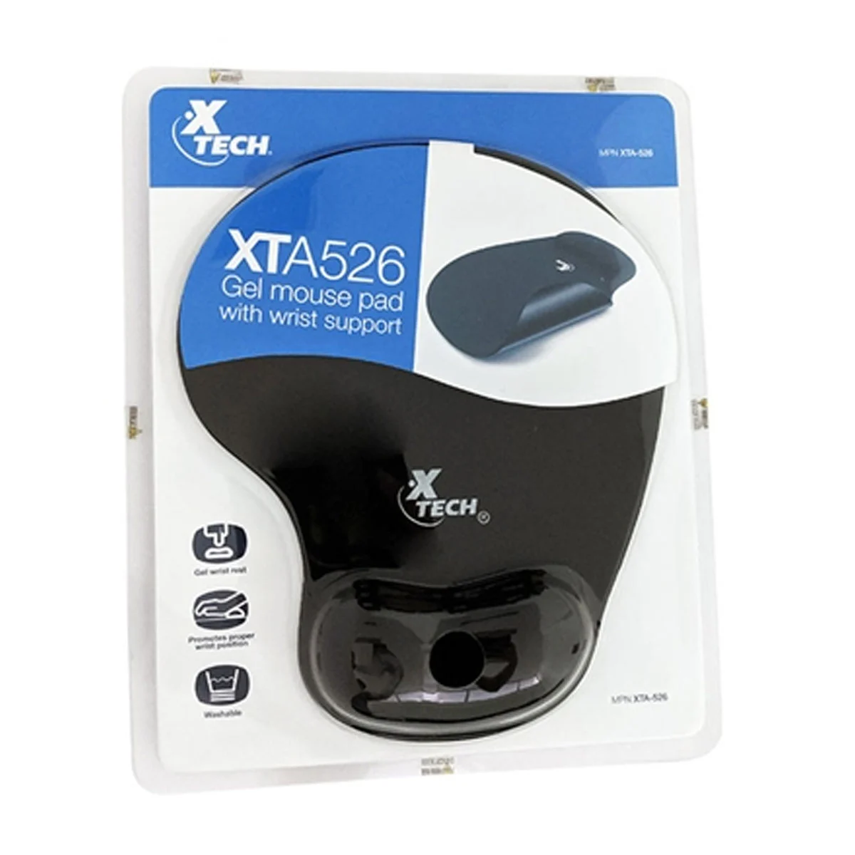 PAD MOUSE GEL XTA-526 NEGRO XTECH