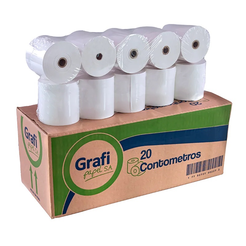 CONTOMETRO TERMICO 80X80X13 - 55 GR X 20 ROLLOS GRAFIPAPEL