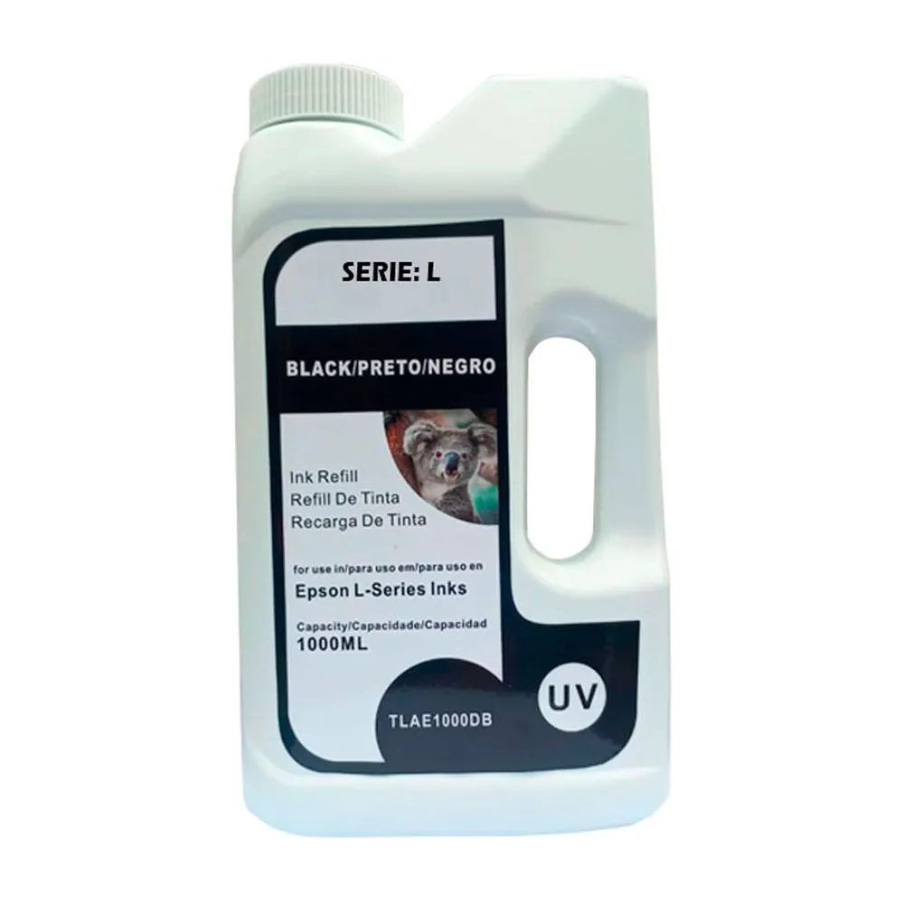 TINTA COMPATIBLE DE 1 LITRO UV BLACK PARA EPSON SERES L